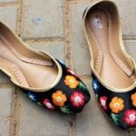 2155 Black Embroidered Khussa
