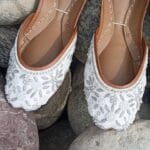 Silver Lining White Khussa