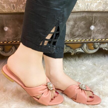 Pink Buckle Flats