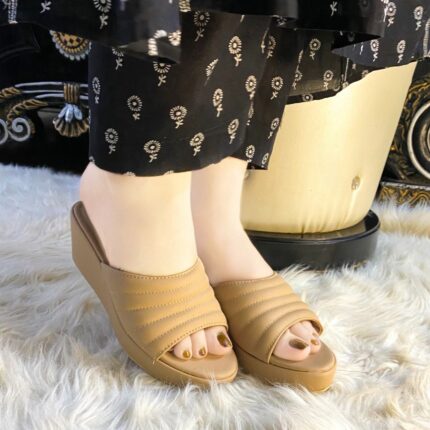 Beige Wedges For Her