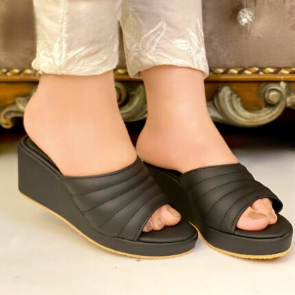 Black Wedges For Her