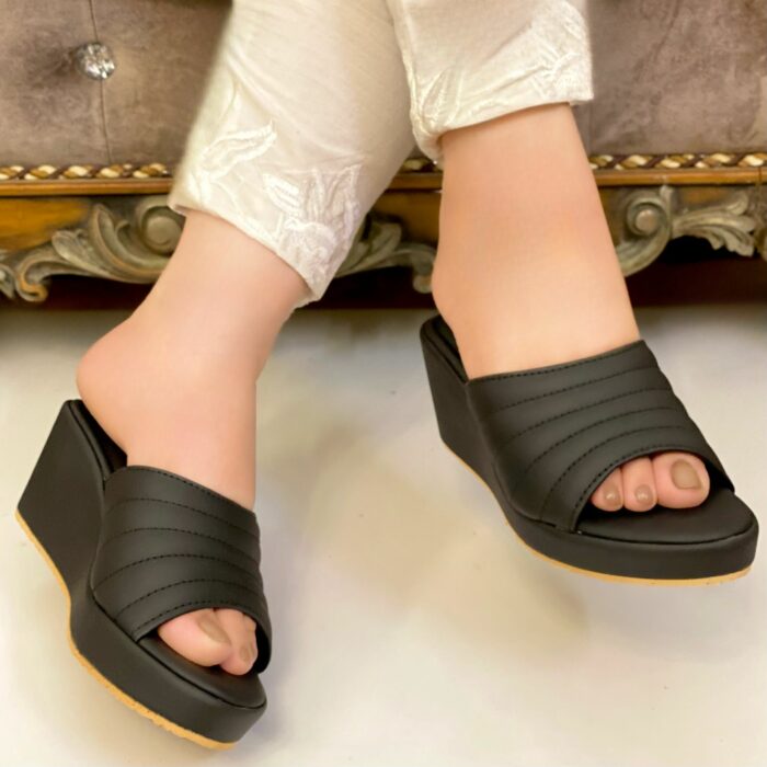 Black Wedges For Her