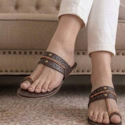 Brown Kolapuri For Her -