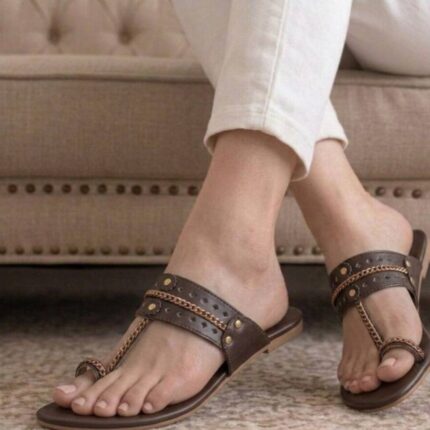 Brown Kolapuri For Her -