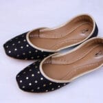 Black Sequins Khussa By Snf