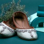 Mint Green Hand Embellished Khussa - 2255
