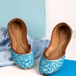 light blue mojari