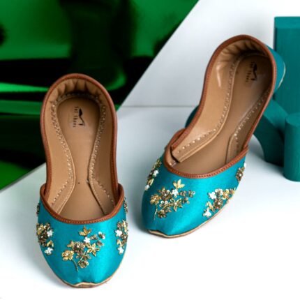 sea green khussa for her