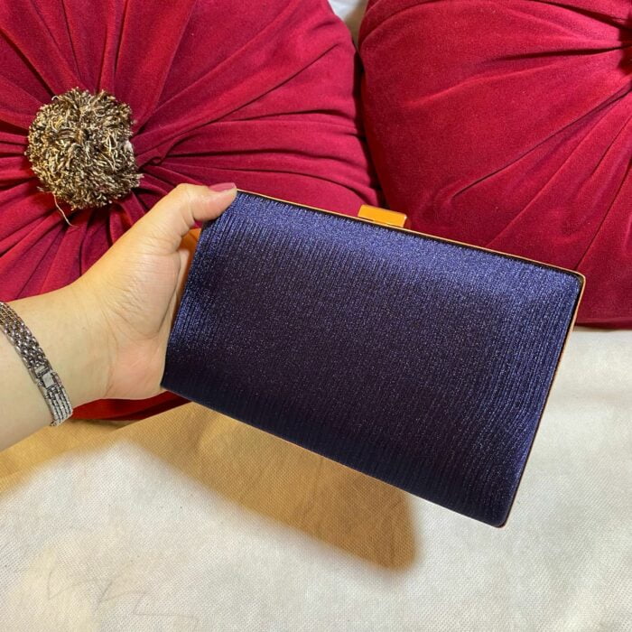 blue clutch for her