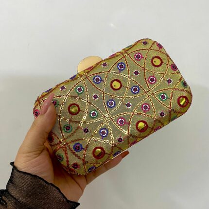 Golden Mirror Clutch For Her