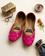 mirror pink khussa for her