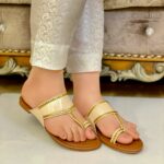 Golden Casual Kolhapuri For Her