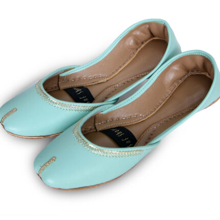 Casual Sea Green Khussa For Her