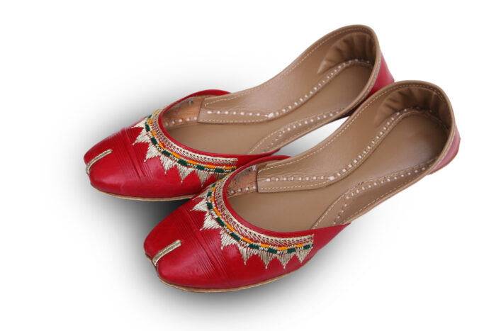 Plain red Khussa For Her