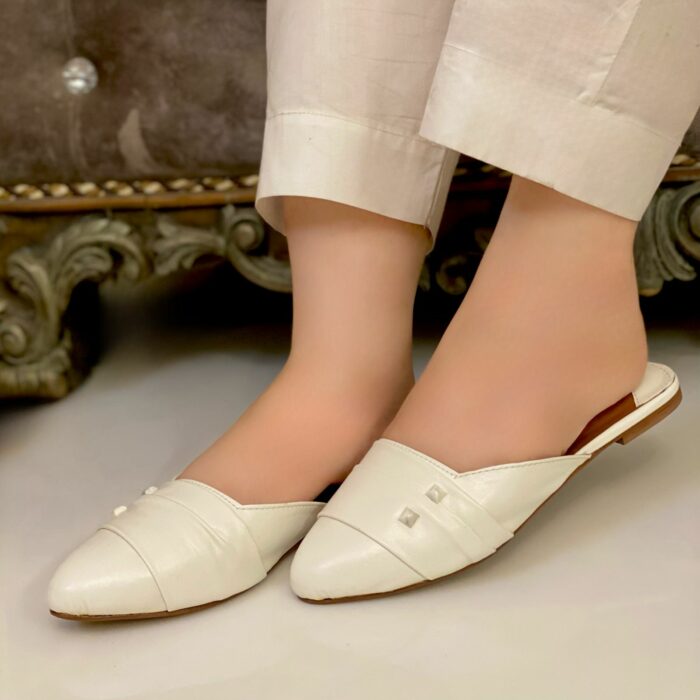 White Mules For Her