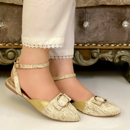 Gold pumps for women