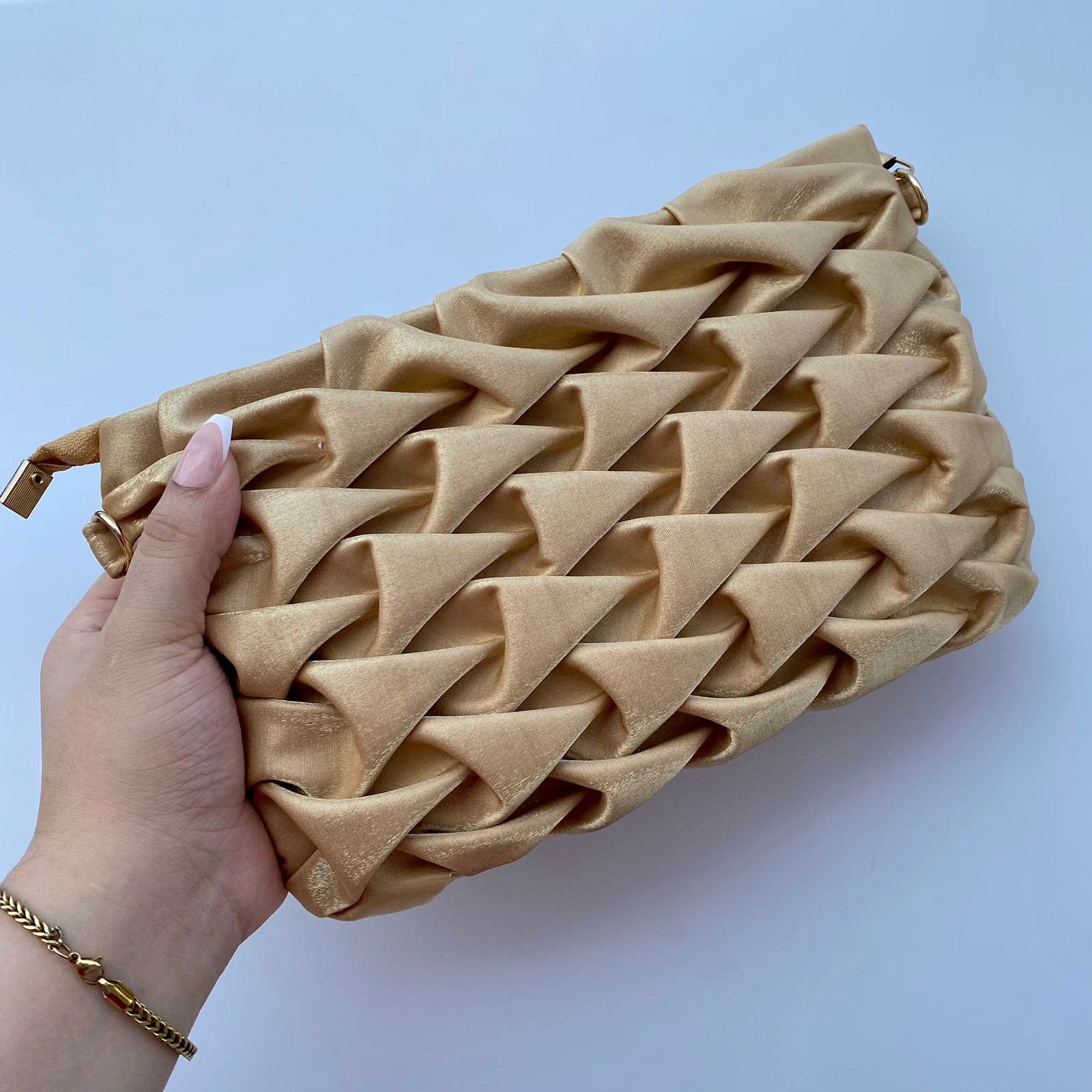 Cross Body Bag In Golden Cross Body Bag In Golden