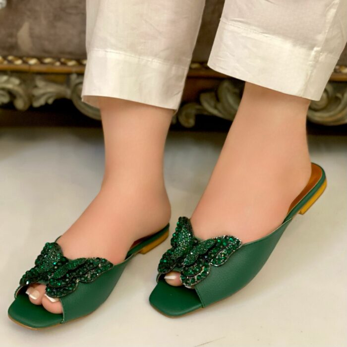 green flats for her