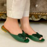 green flats for her