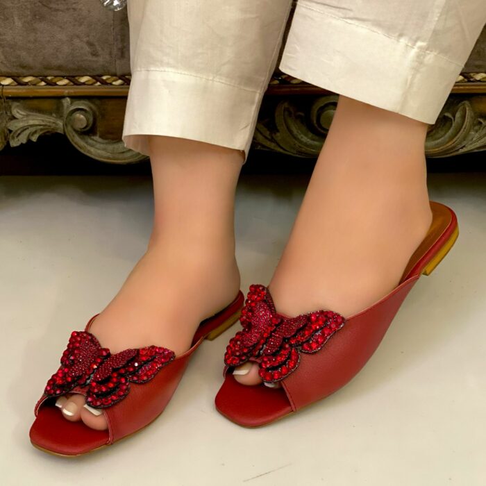 Maroon butterfly flats