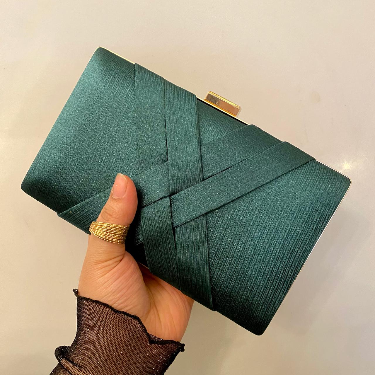 green clutch for her green clutch for her