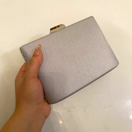 grey clutch for her