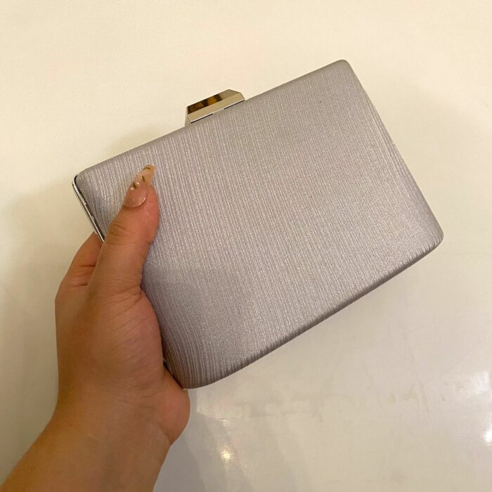 grey clutch for her