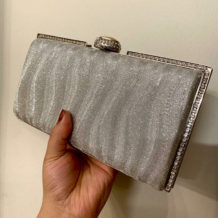 Silver Clutch For Her-Cl-125