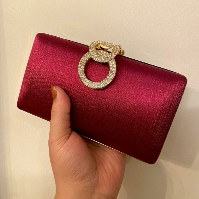 Maroon Clutch For Her-Cl-126