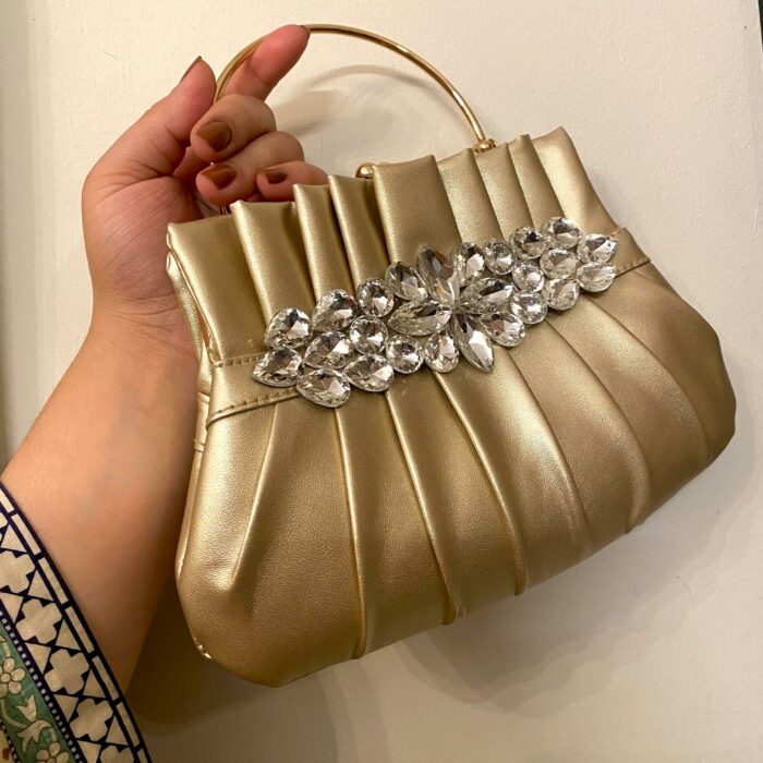 Bridal Potli Bag In Golden