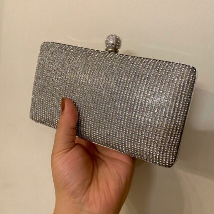 Silver Clutch For Her-Cl-128