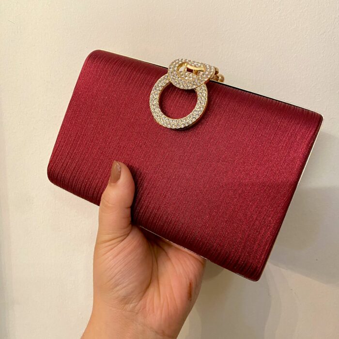 Maroon Clutch For Her-Cl-121 - Image 1