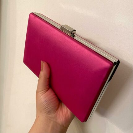 Plain Clutch In Pink-