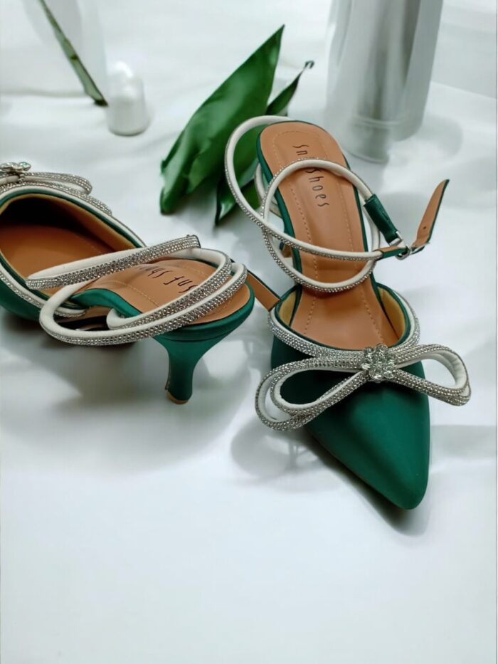 green heels for her