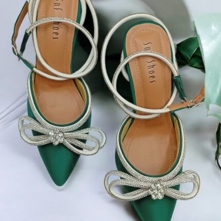 green heels for her