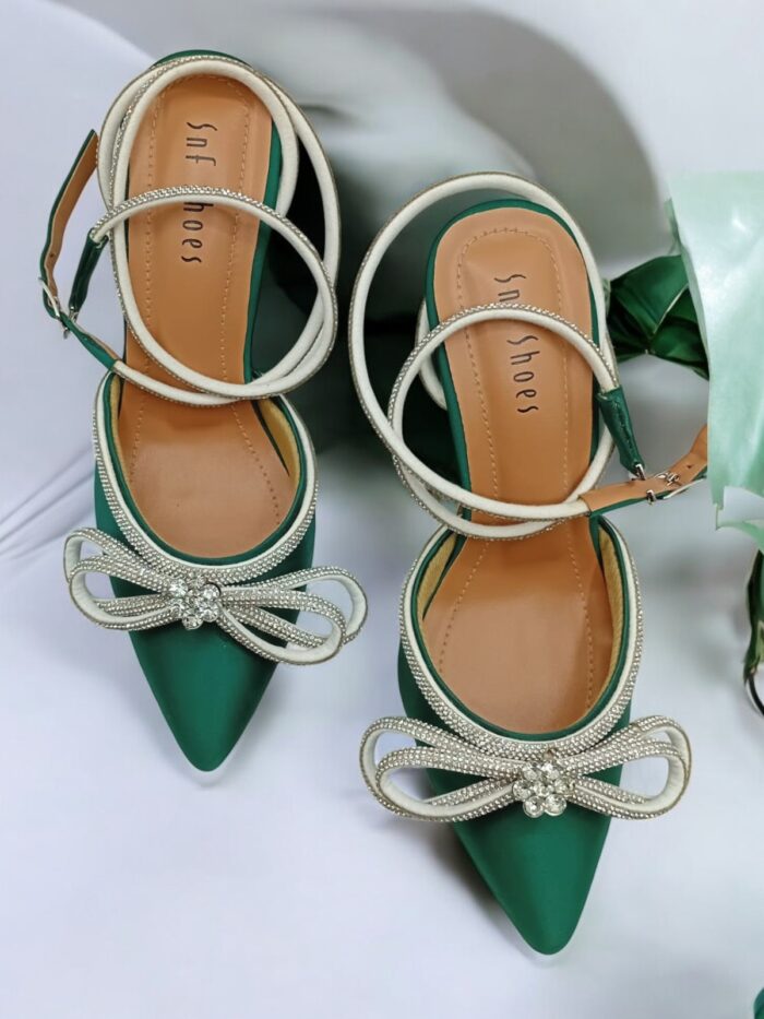 green heels for her