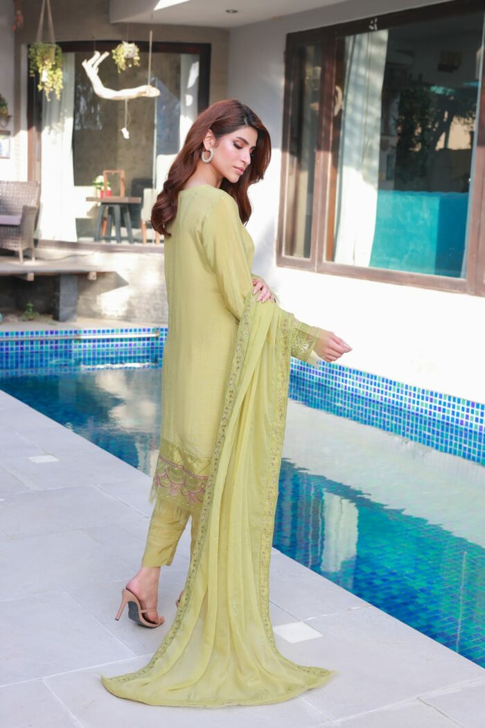 Unstitched Raw Silk suit