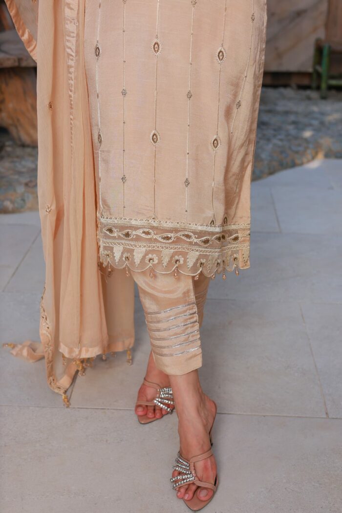 Unstitched Raw Silk suit