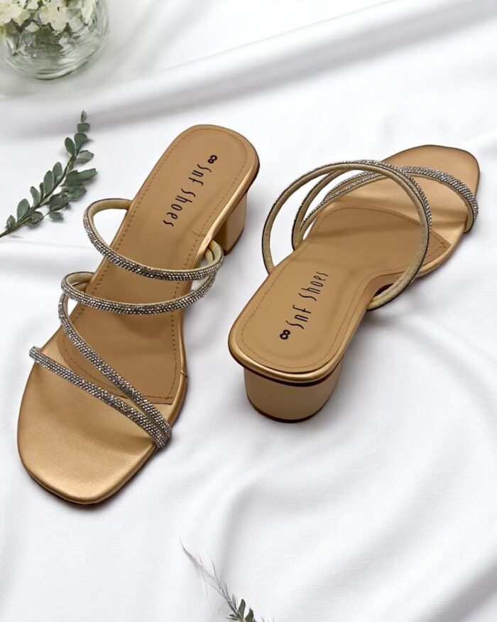 golden heels for her