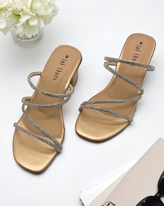golden heels for her