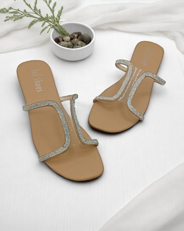 Beige Flats For Her