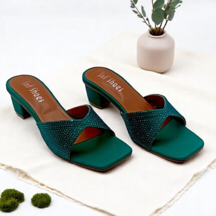 green heels for her