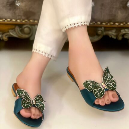 green flats for her