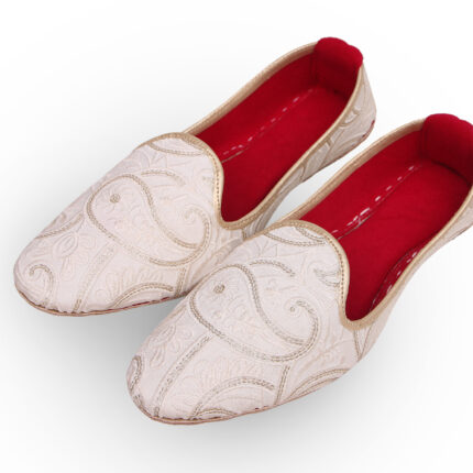 Mens Khussa In White