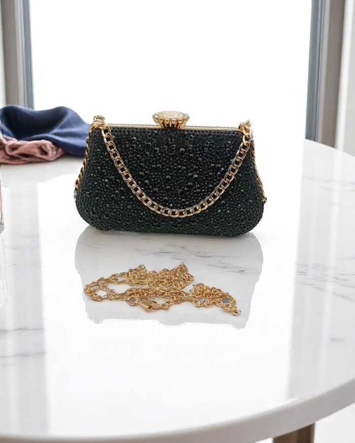 Bridal Clutch In Black
