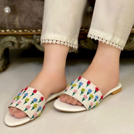 white flats for her