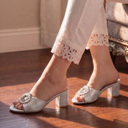 silver Radiance Heels For Women