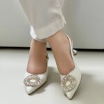 Ivory Slingback Heels For Her