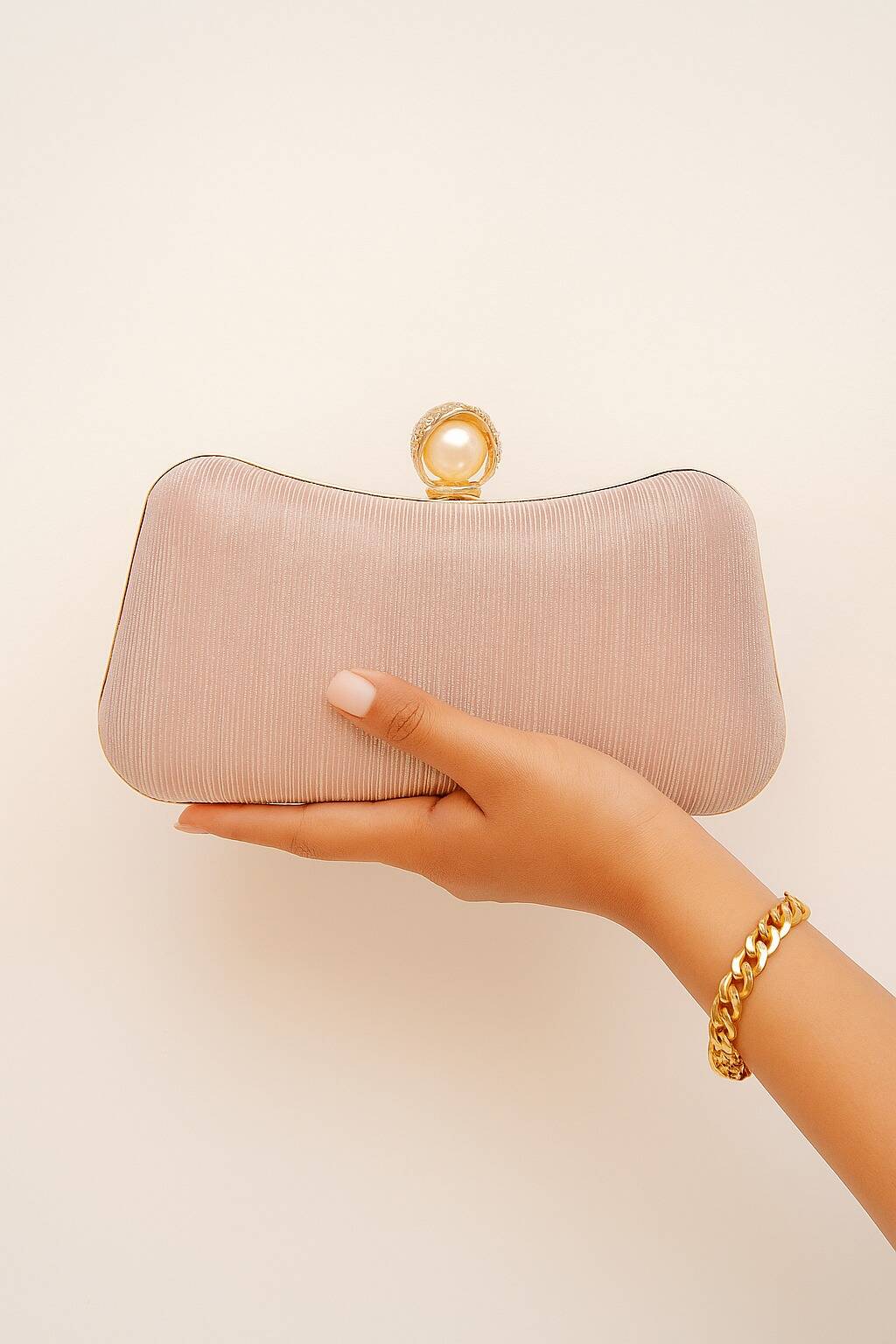 Peach Clutch For Her Peach Clutch For Her