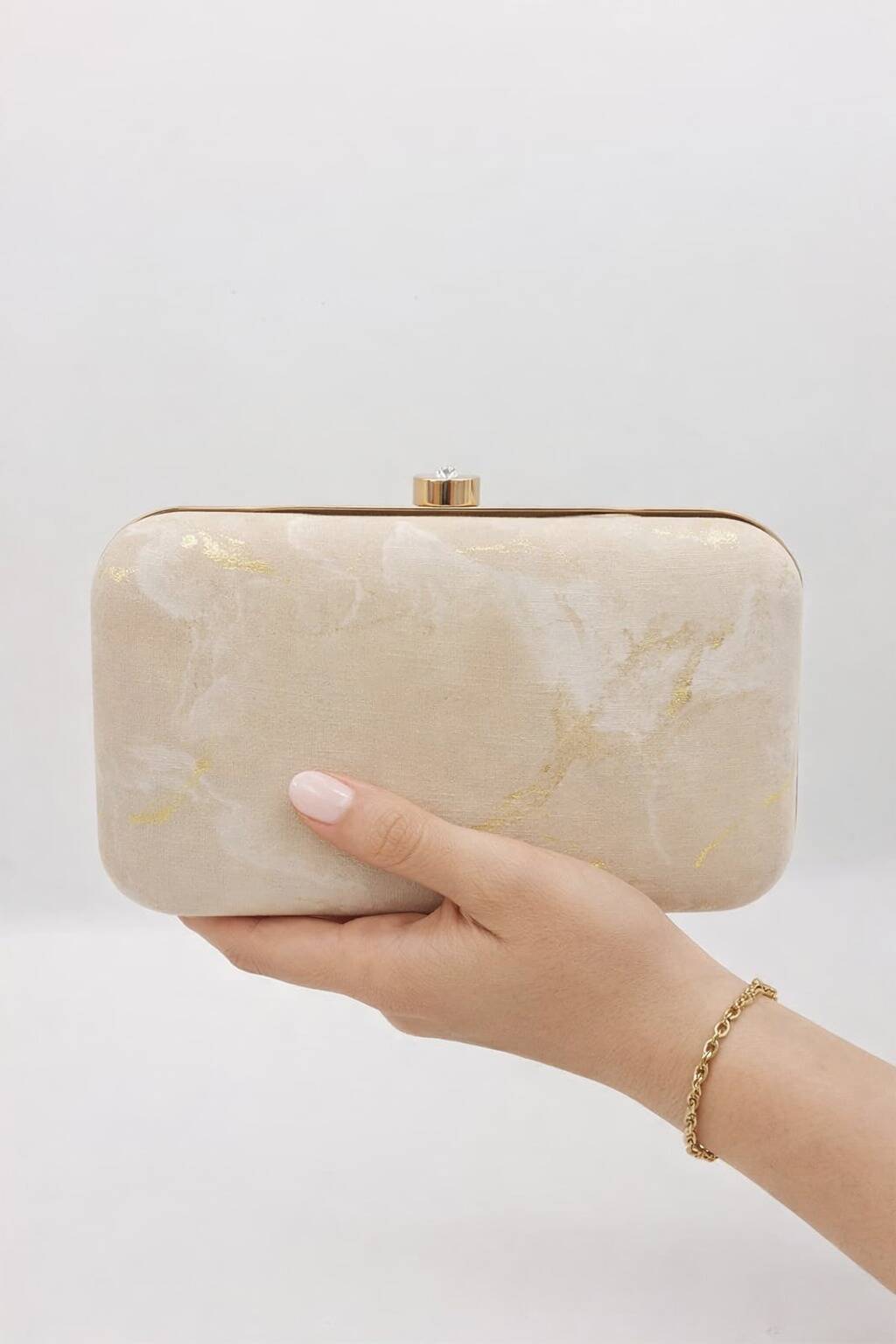 Off White Clutch For Her-Cl-177 Off White Clutch For Her-Cl-177